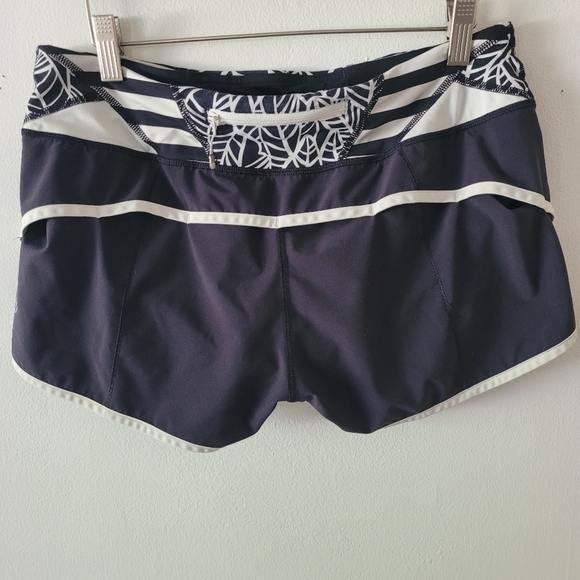 Lululemon Rare Run Speed Short *4-way Stretch Lined Size‎ 8 Black / Angel Wing - Picture 6 of 11
